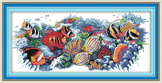 Tropical fish (ไม่พิมพ์/พิมพ์ลาย)
