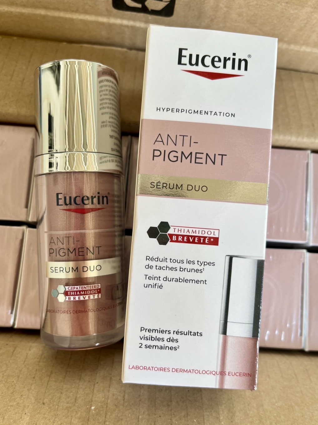 Eucerin Anti-Pigment Dual Serum 30ml. ใหม่ ! หัวปั๊มเดียว ครีมหน้าใส ไวท์เทนนิ่ง แพ็คเก็จใหม่ 2024