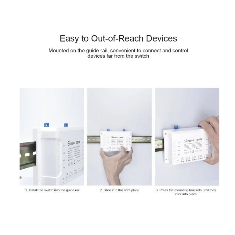 Sonoff 4CH PRO R3 สวิตช์ Wi-Fi สามารถควบคุมเปิดปิด ตั้งเวลาผ่านสมาร์ทโฟน รองรับรีโมท 433MHZ