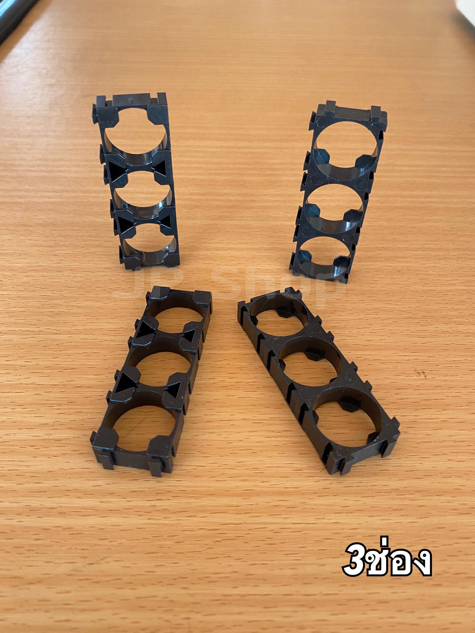 ตัวยึดแบตเตอรี่ ตัวแพ็คแบตเตอรี่ ตัวยึดแบตเตอรี่ลีเธียม18650 3ช่อง #Spacer Holder ตัวแพ็คถ่านสำหรับรถไฟฟ้า #186503