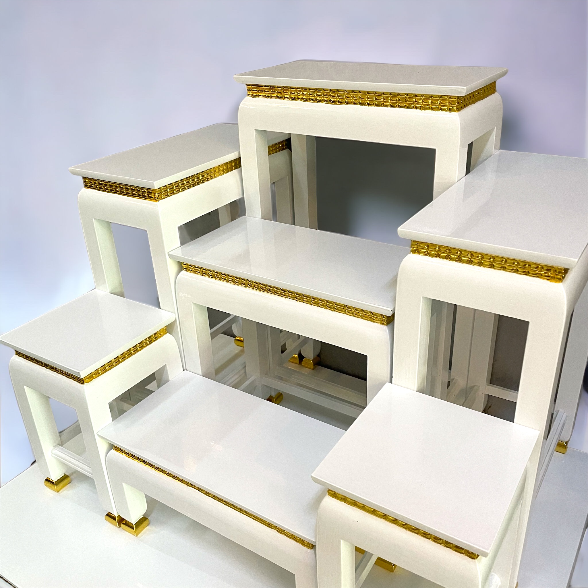 โต๊ะหมู่ 7 หน้า 6 พิกุลขาว ขาตุ่ม