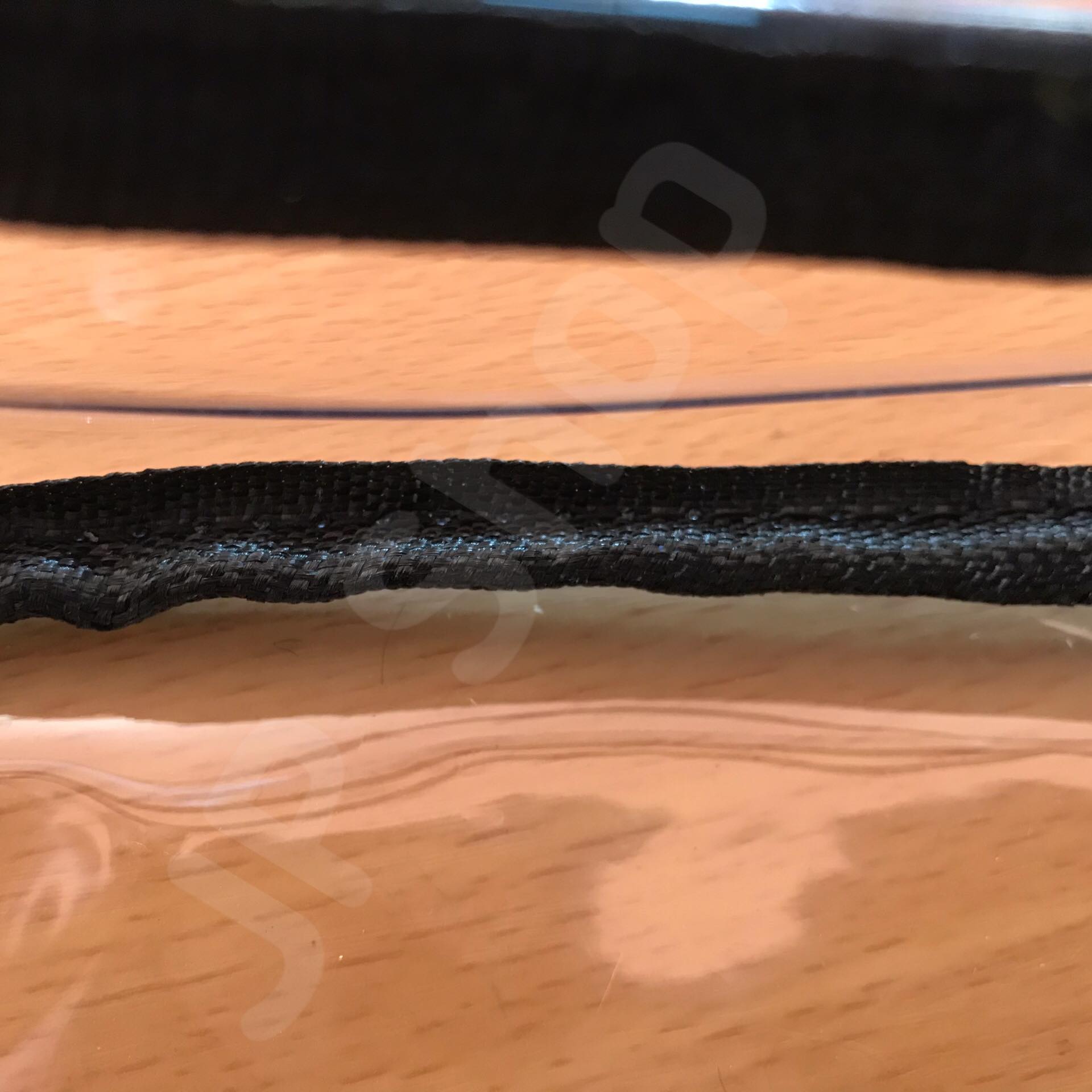 กระเป๋าใส่เครื่องสำอาง รุ่นพกพา สีดำ โปร่งใส ราคา/1 ใบ #00118