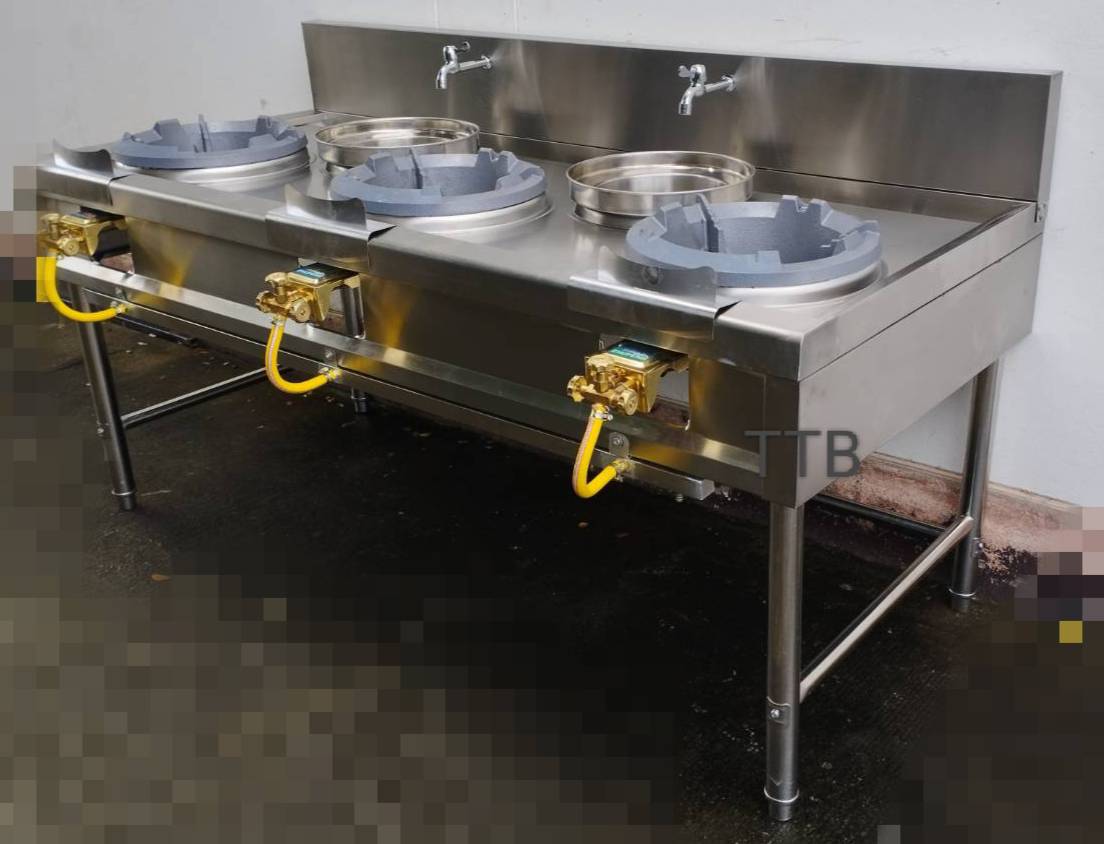 เตาแรงดัน turbo สแตนเลส แบบ 3 หัว รุ่น JN-188080N