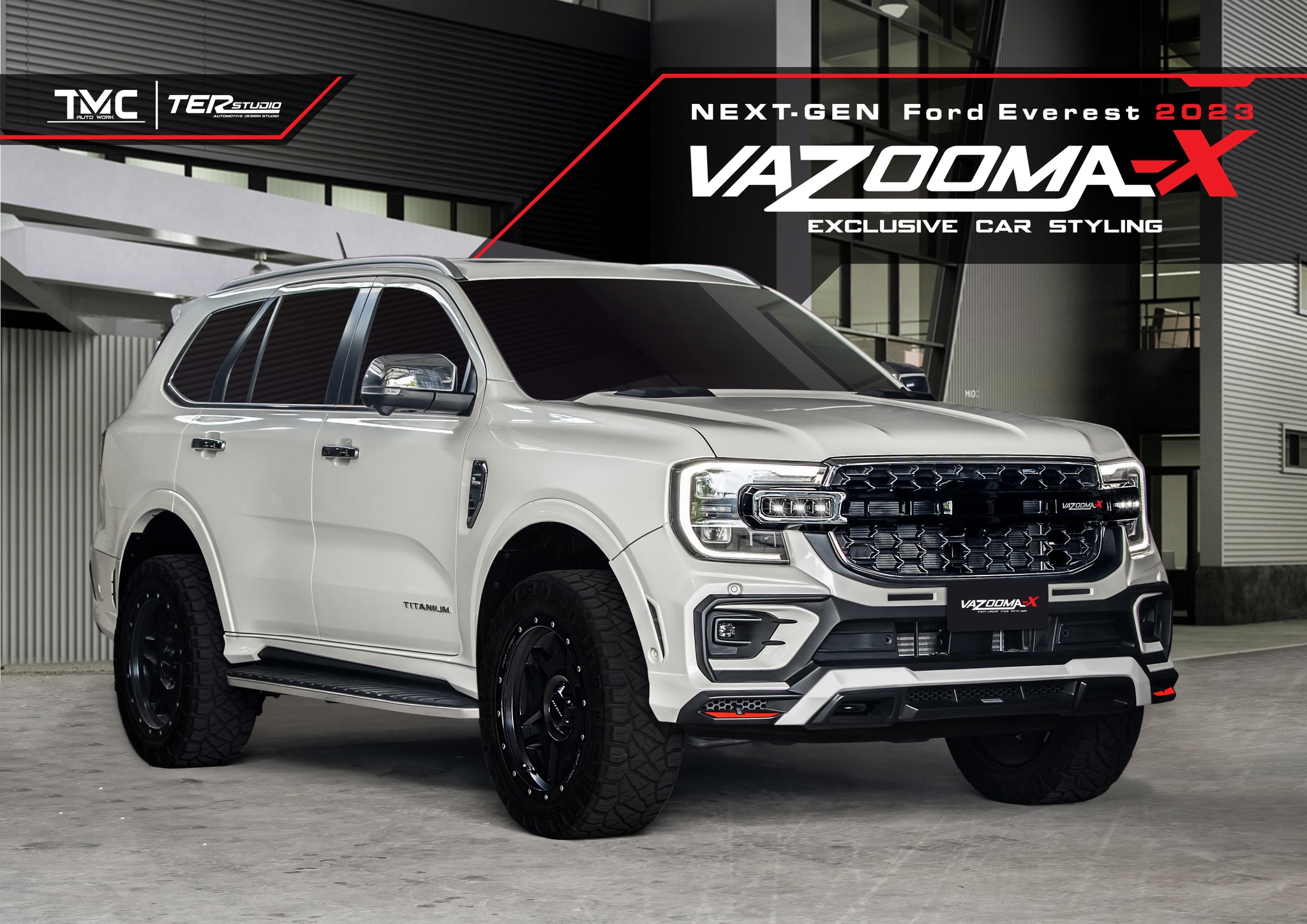 ชุดแต่ง ชุดสเกิร์ต Next Gen EVEREST 2022 รุ่น VAZOOMA-X