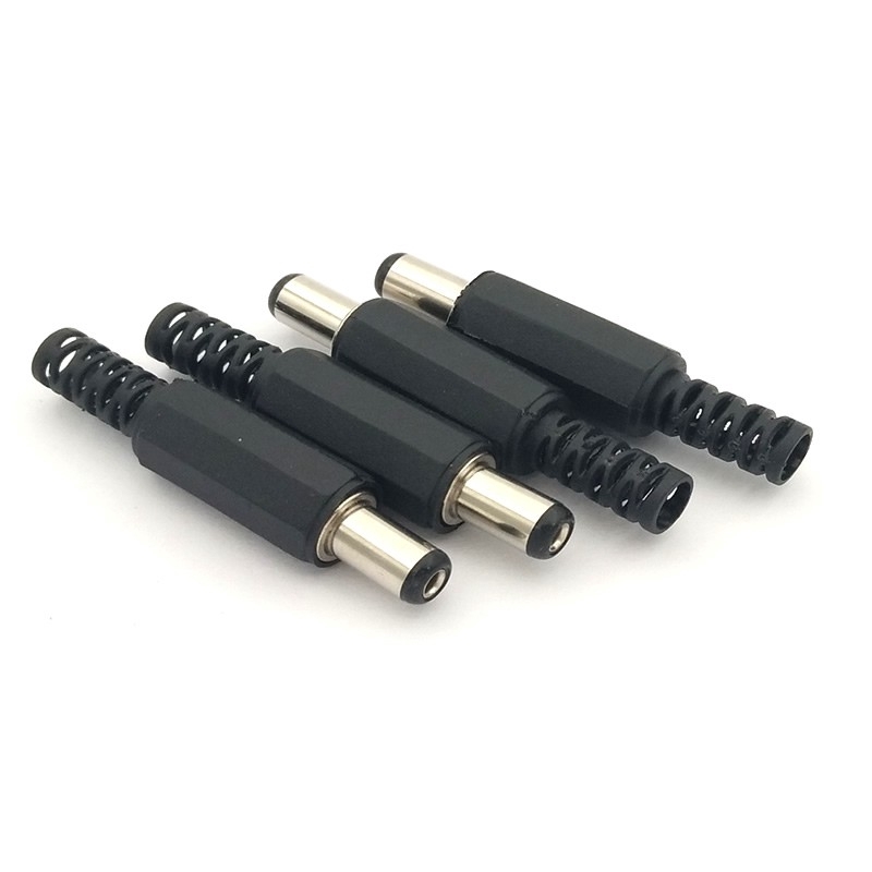ขั้วแจ๊คเสียบไฟตัวผู้ DC 5.5x2.1mm.