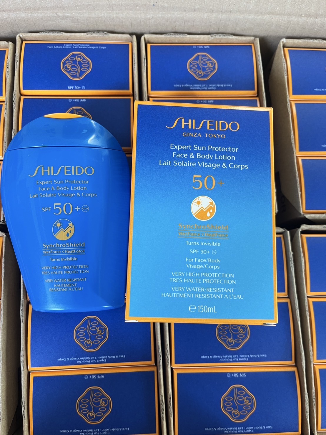 โลชั่นกันแดด Shiseido Sun Care Expert Sun Protector Face & Body Lotion ขนาด 150ml. ทาหน้าทาตัว