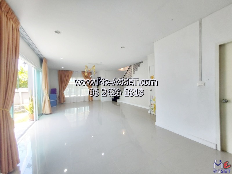 ขายถูกทาวน์โฮม หลังมุมต้นโครงการ ย่าน ซอยวัดท่าเกวียน เลียบคลองพระอุดม คลองบางไผ่ วัดทองสะอาด ลาดหลุมแก้ว : ม.บ้านสวนธนาการ์เด้น : 2 ชั้น 43.4 ตร.วา