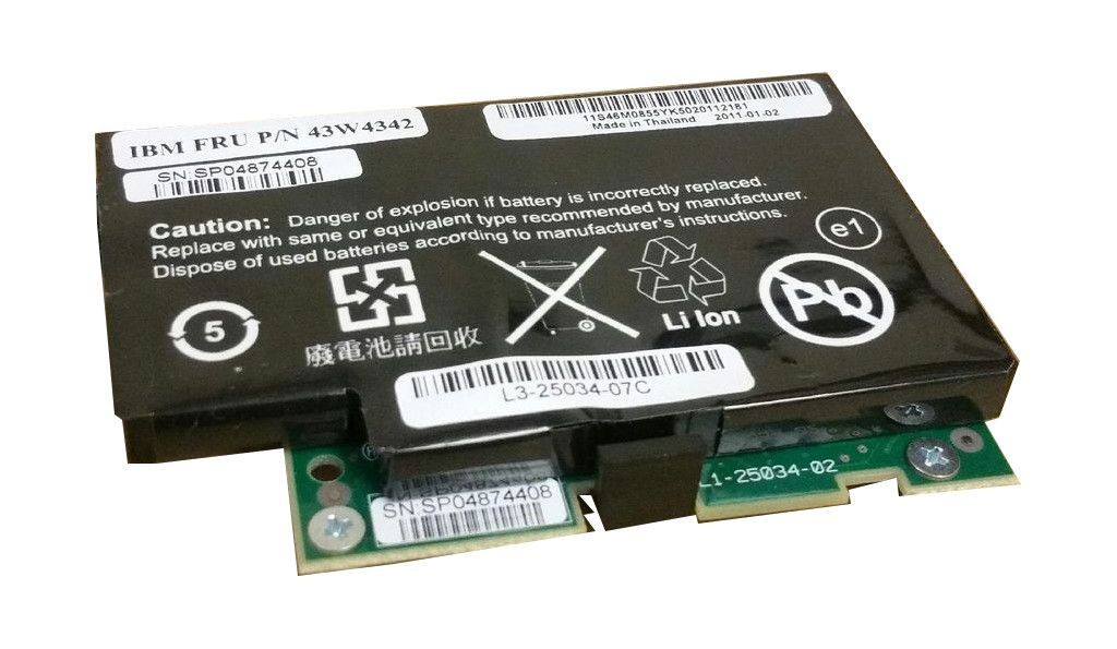 IBM, 43W4342, IBM ServeRAID M5000, Series Battery