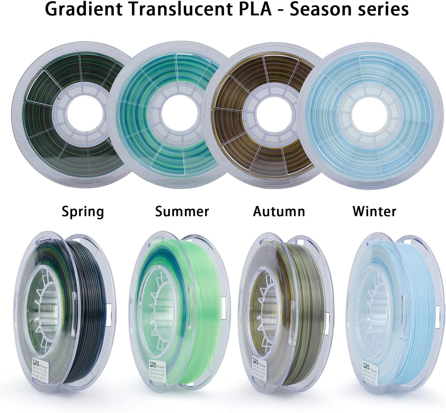 ZIRO 3D Printer Filament, 1.75mm,การ์เดี้ยน 250g x 4 ม้วน