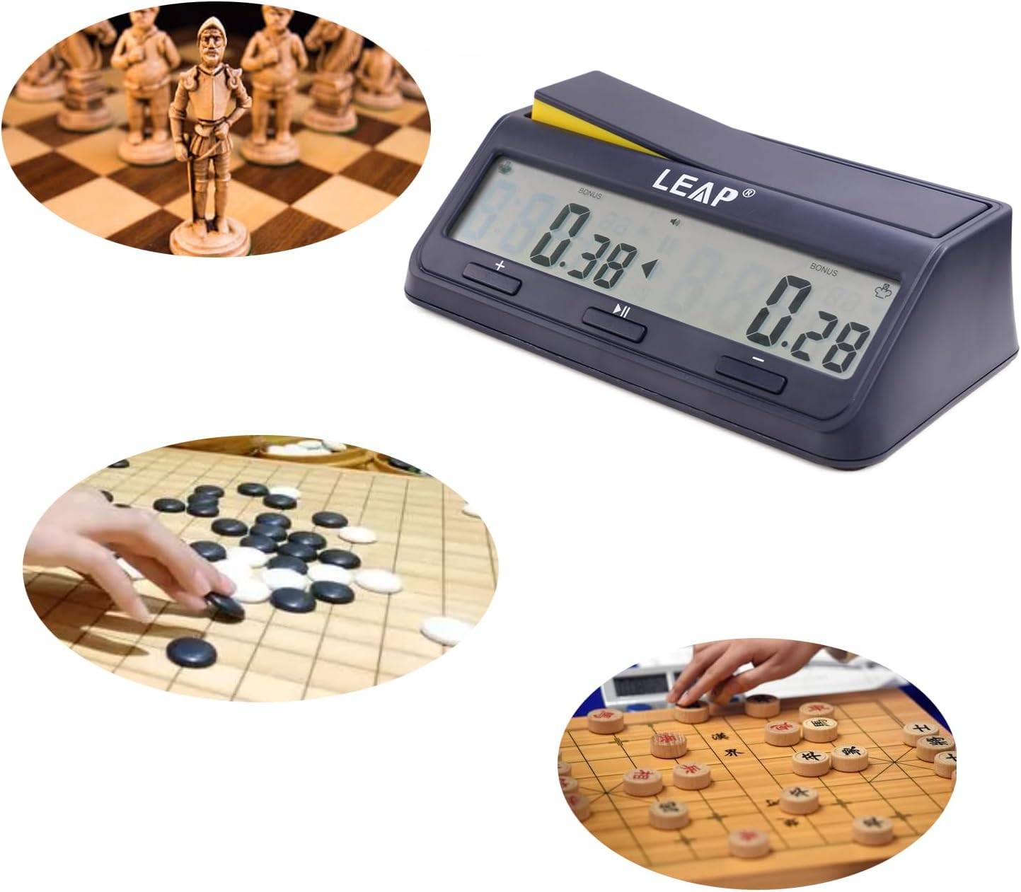 นาฬิกาจับเวลาหมากรุก ครอสเวิร์ด เอแม็ท คำคม Leap Digital Clock PQ9917