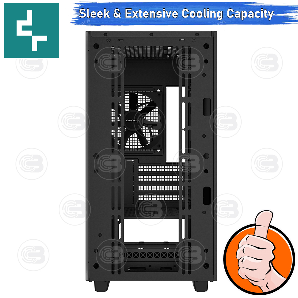 [CoolBlasterThai] DEEPCOOL CH370 Micro-ATX High-Airflow PC Case ประกัน 1 ปี