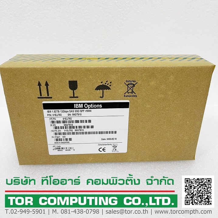 IBM 01EJ782 01EJ598 2078-ACN0 [TorCompTH ขาย จำหน่าย ราคา] IBM 1.92TB RI SSD 12Gb SAS for IBM V5010 V5000 Gen2