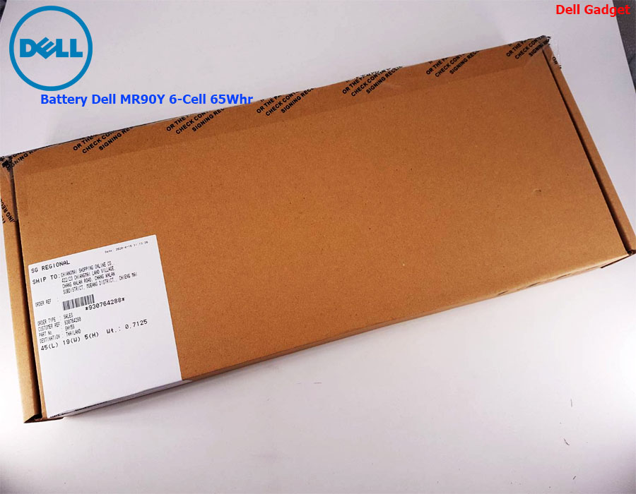 Battery Dell Vostro 2421, 2521, 6-Cell, 65Wh แบตเตอรี่ Dell MR90Y ของแท้รับประกันศูนย์ Dell Thailand On-site Service