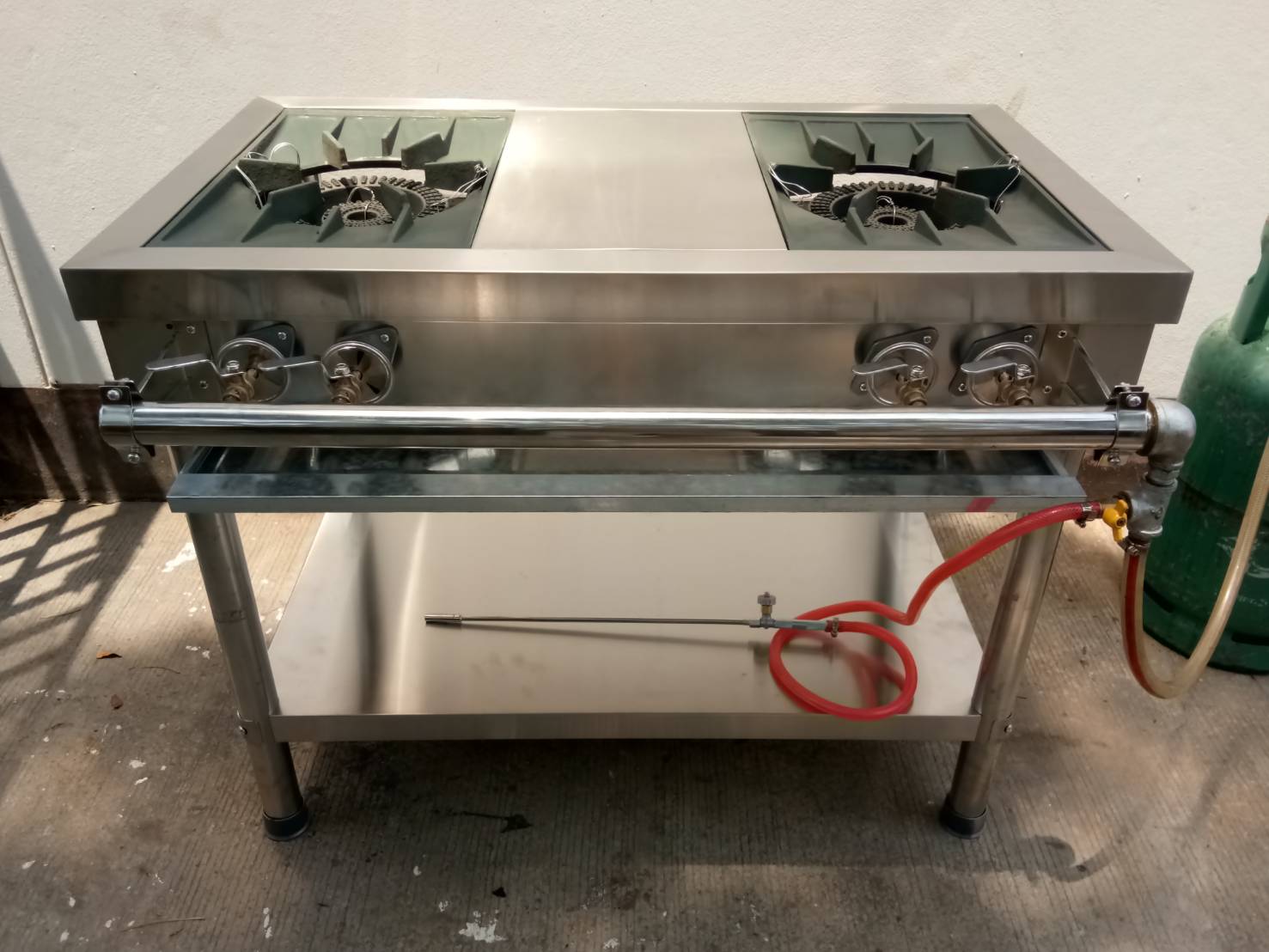 เตาแรงดันสแตนเลสเกาหลี แบบ 2 หัว รุ่น : HSSC-1007580