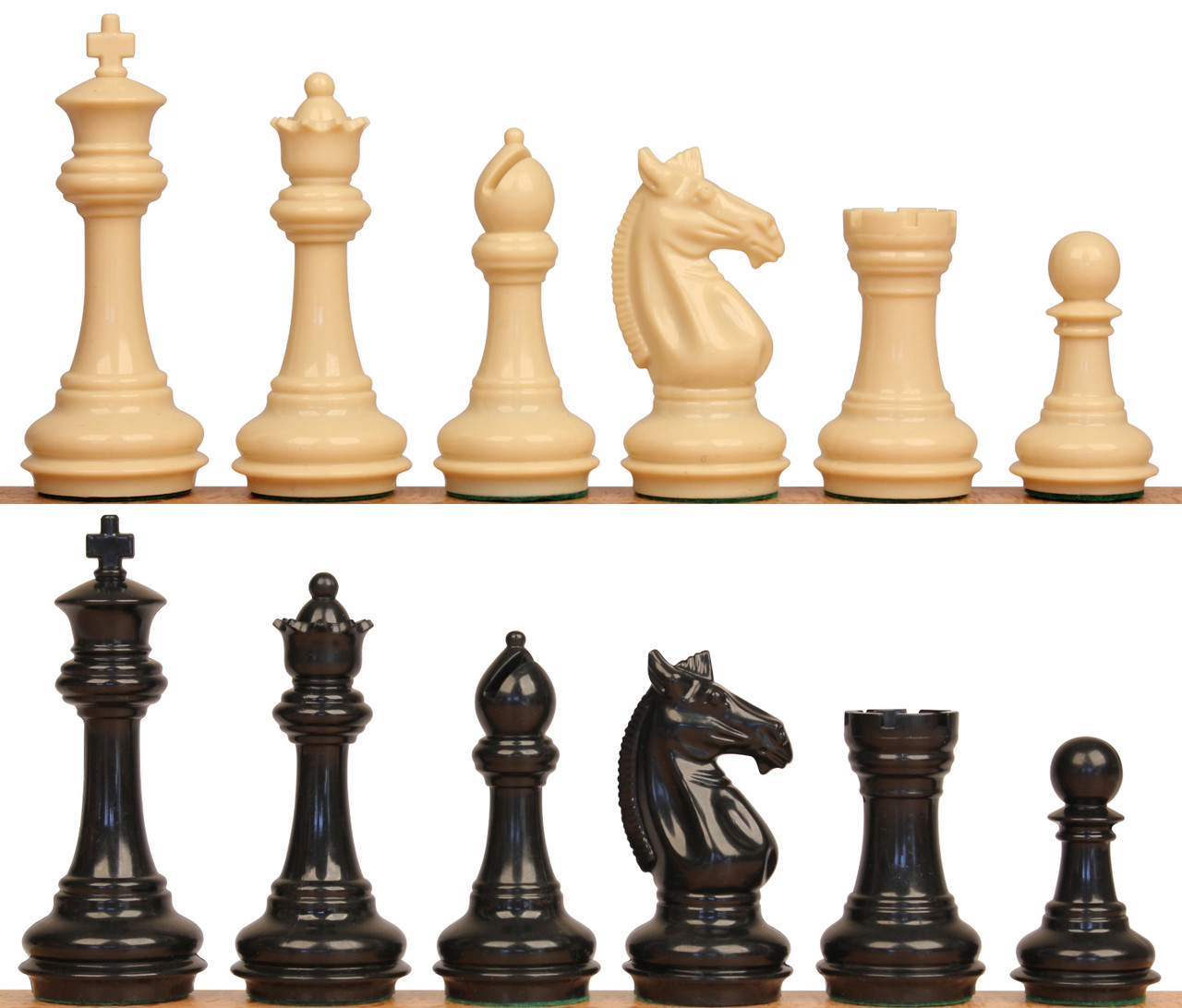 3 3/4" Knight Templar Series Plastic Chess Pieces ตัวหมากรุกสากลไนท์เทมพลาร์