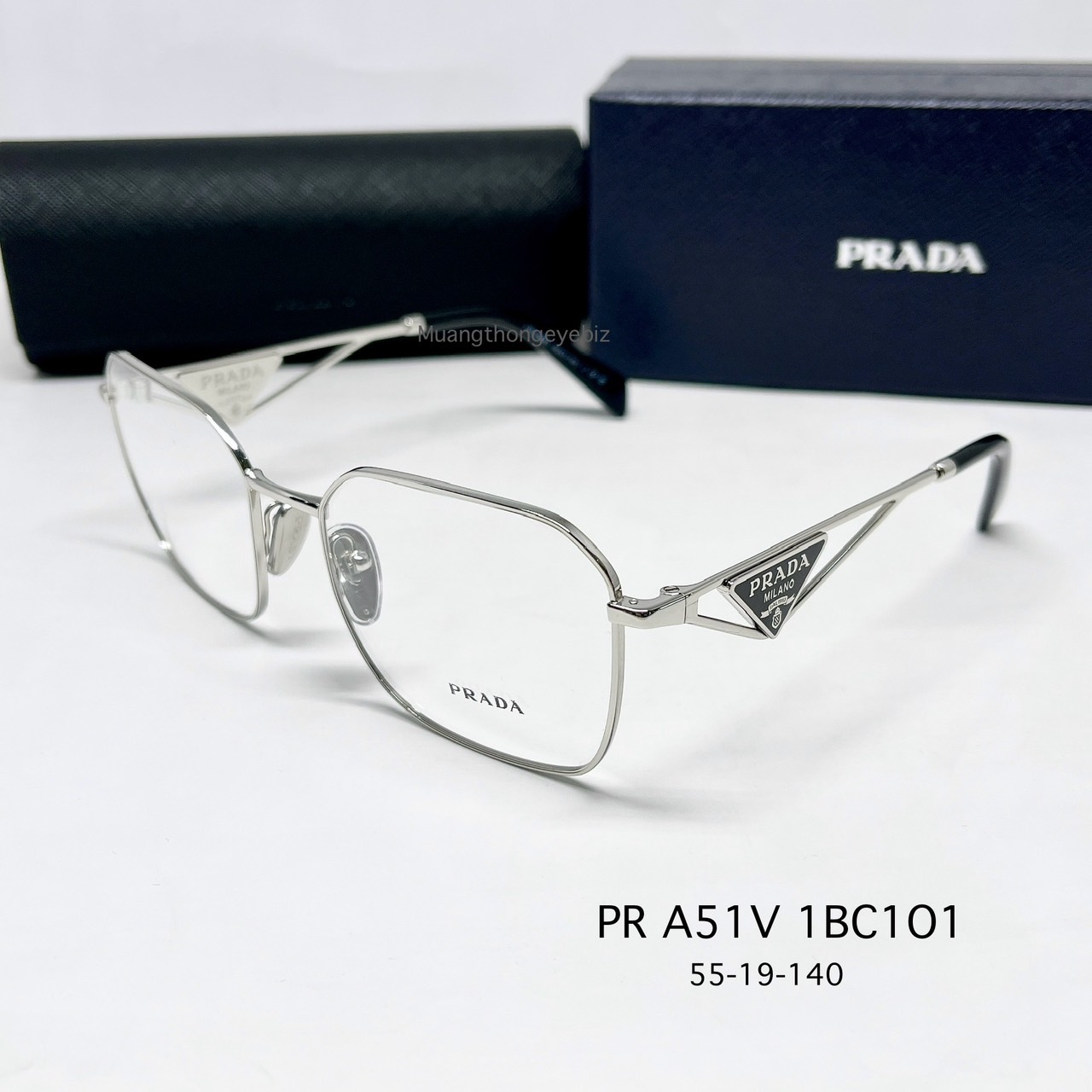 กรอบแว่นPrada PR A51V 1BC1O1 - Silver