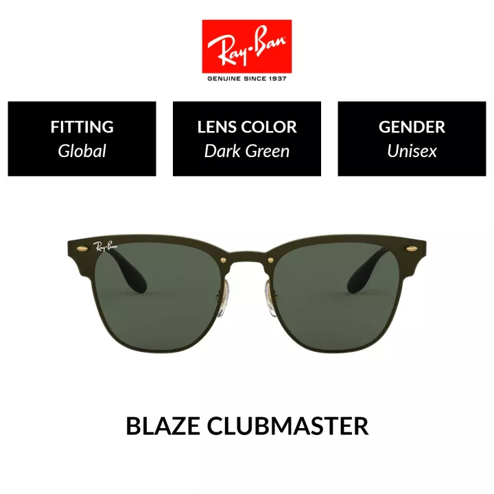RayBan RB3576N 043/71 BLAZE CLUBMASTER Size 47 MM.