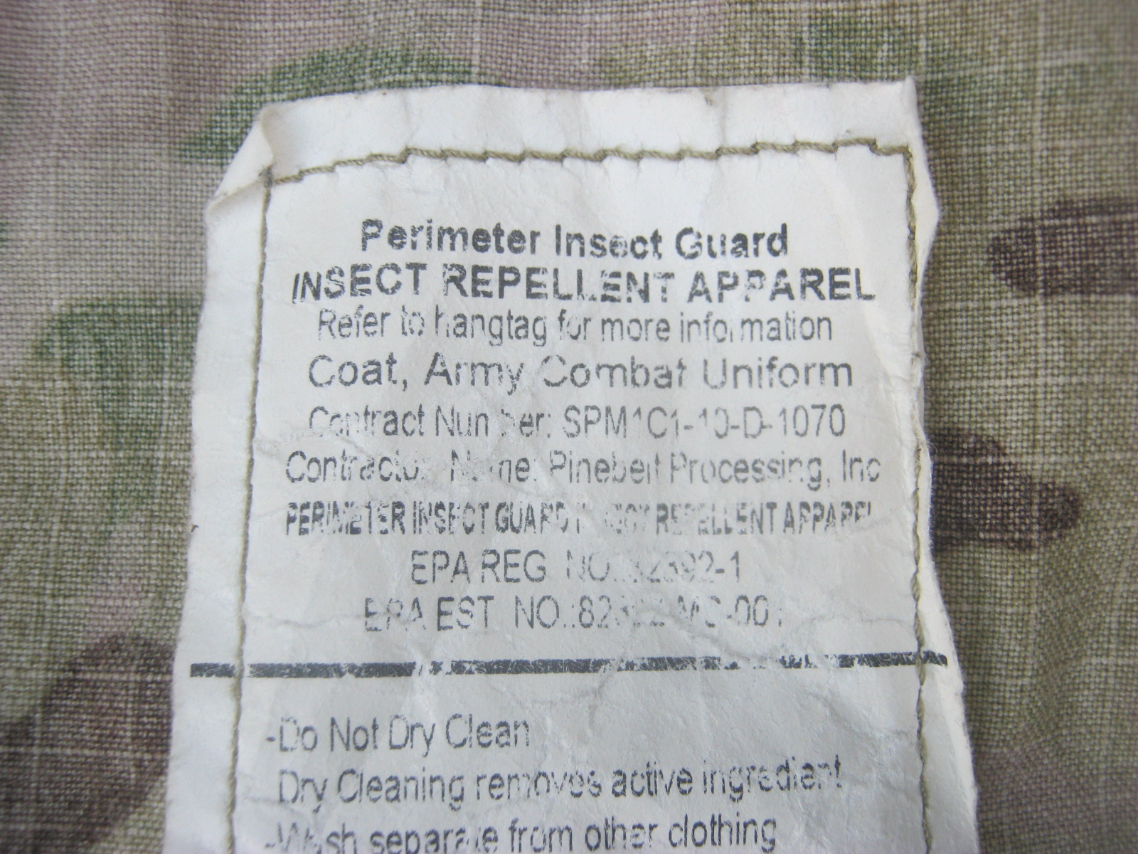 เสื้อทหารสหรัฐ ลายมัลติแคม Large XLong