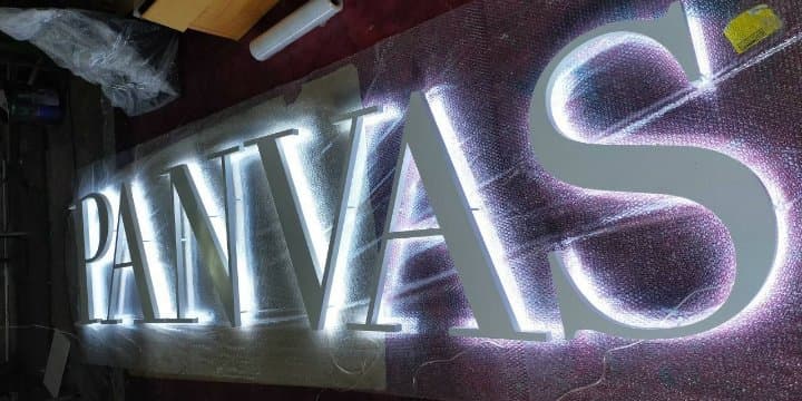 งานป้ายไฟออกหลัง PANVAS