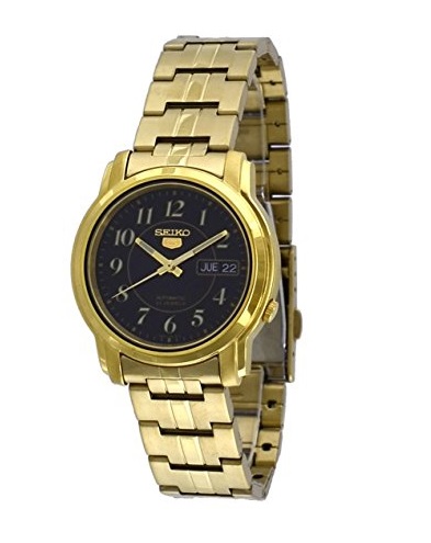 นาฬิกาข้อมือ Seiko สายสแตนเลสสีทอง รุ่น SNKL96