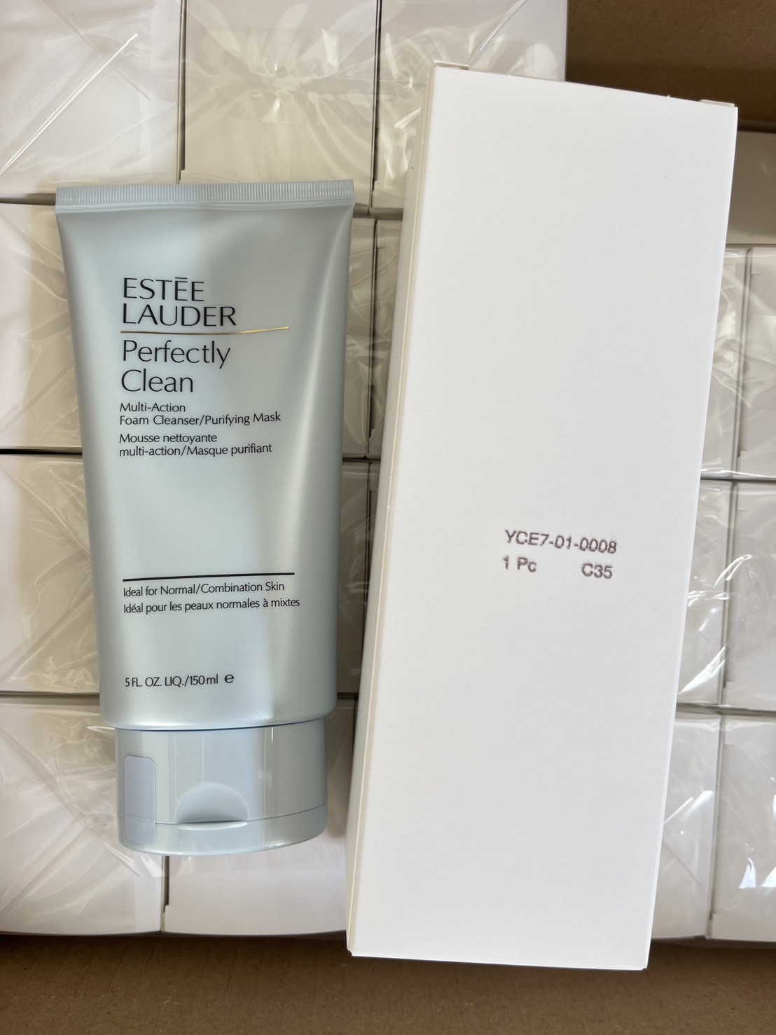 ESTÉE LAUDER Perfectly Clean Multi-Action Foam Cleanser / Purifying Mask 150ml (กล่องเทสเตอร์) โฟม