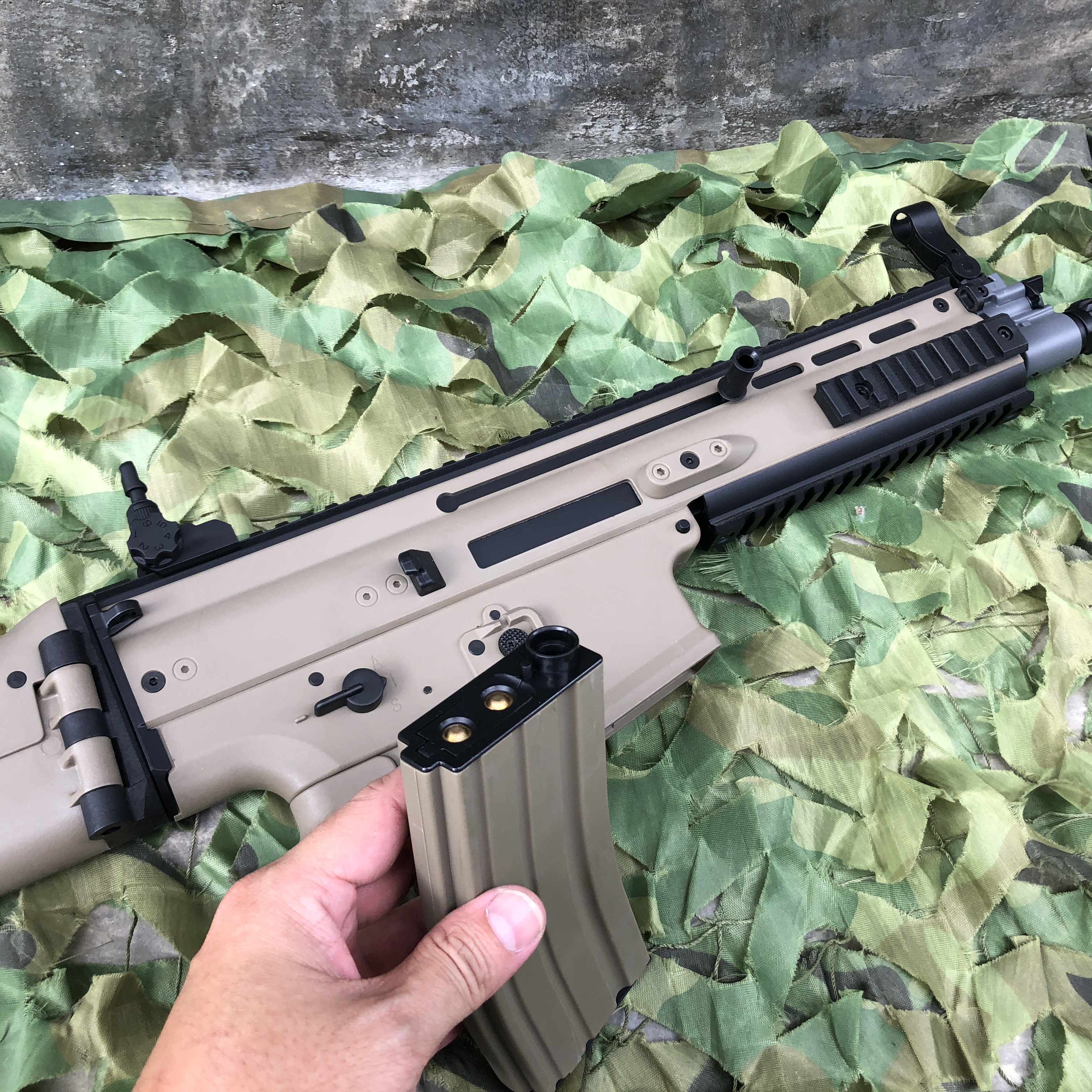 ปืนเจล ปืนเจลไฟฟ้า รุ่น SCAR-L (Semi Auto&Full Auto)