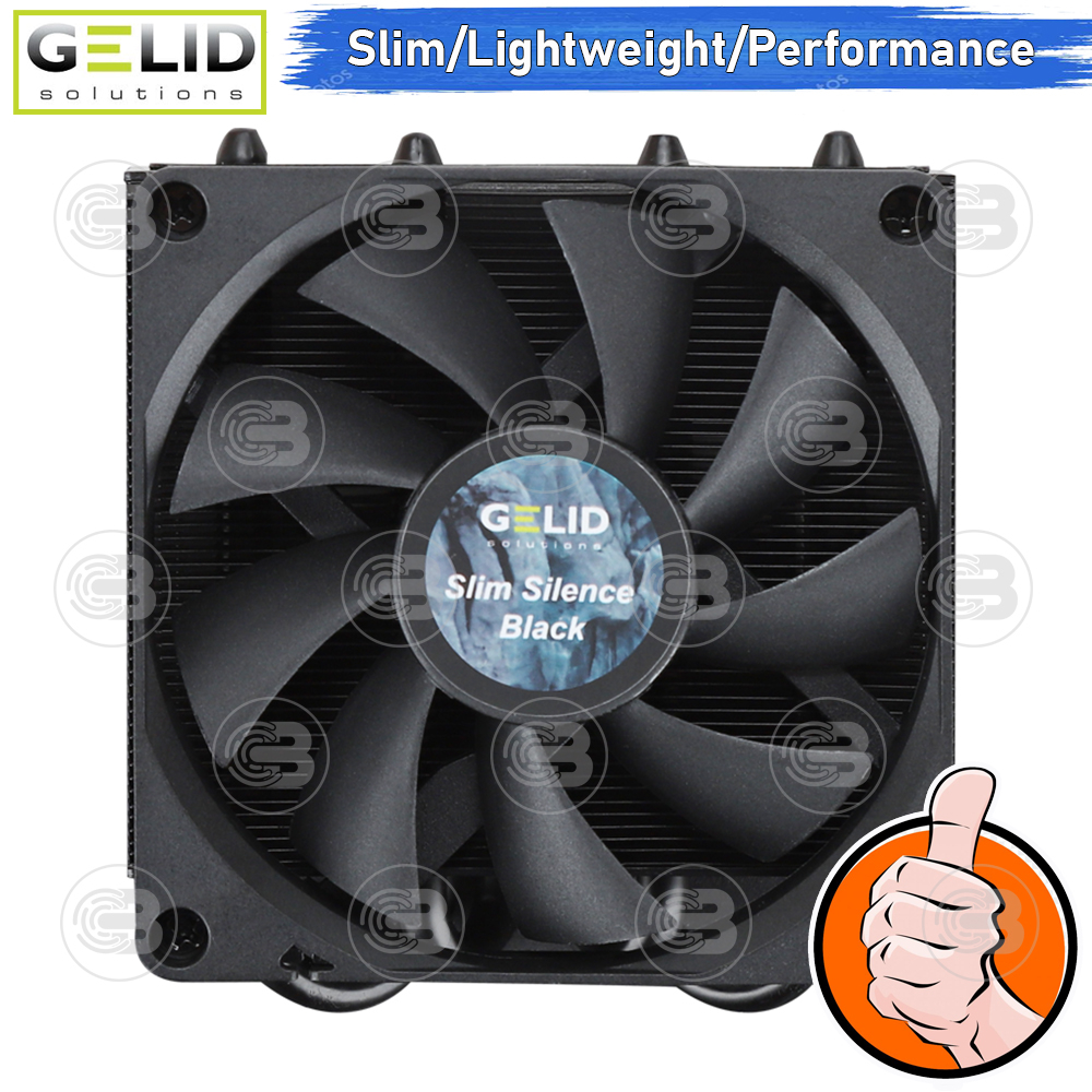 [CoolBlasterThai] GELID Slim Silence Black CPU Cooler (AM5/LGA1700 Ready) ประกัน 5 ปี (CC-SSILENCE-BLACK)
