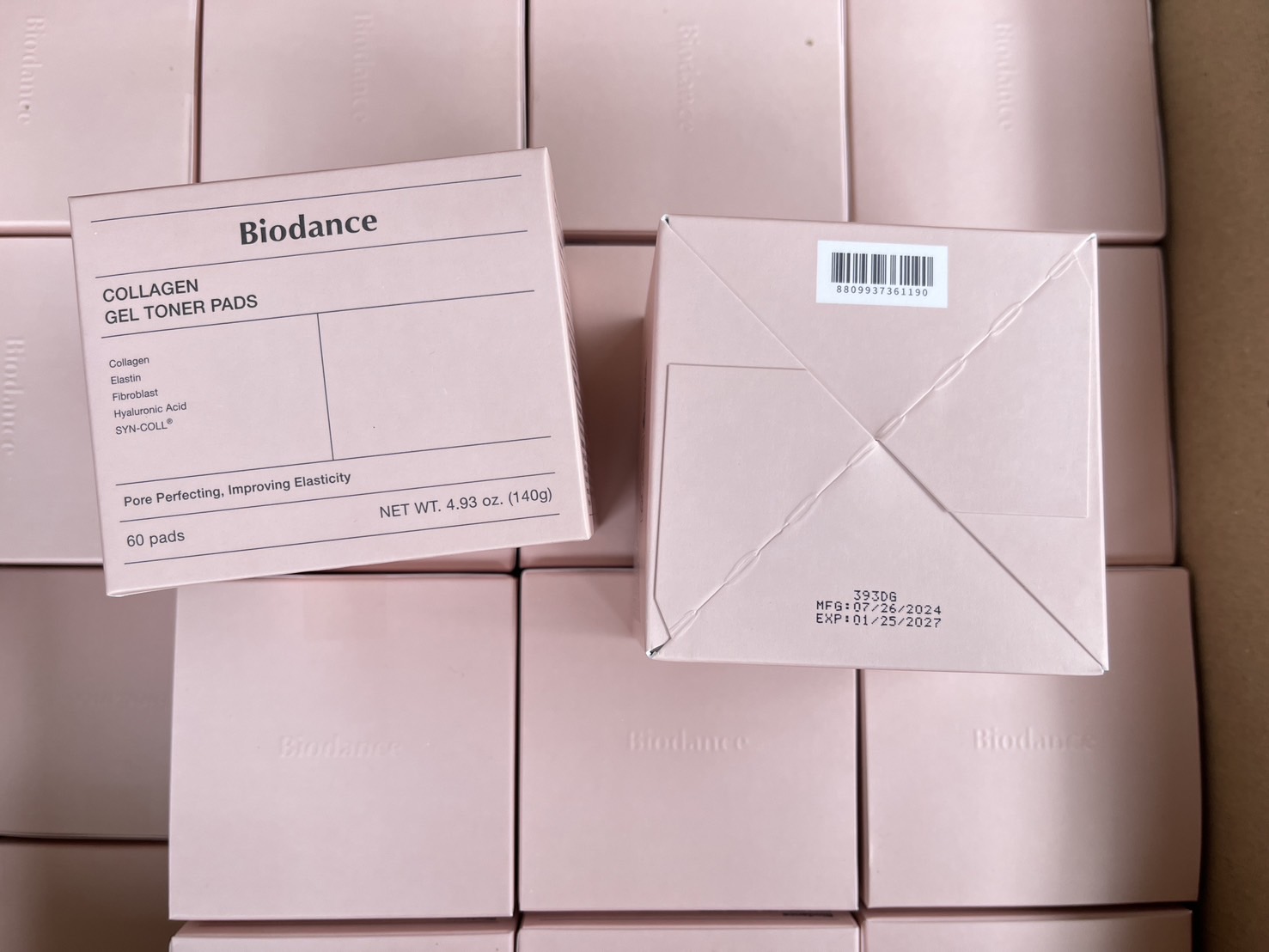 โทนเนอร์แพด กระปุกชมพู Biodance Collagen Gel Toner Pads (60Pads)