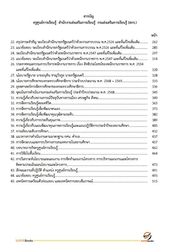 แนวข้อสอบ ครูศูนย์การเรียนรู้ สำนักงานส่งเสริมการเรียนรู้ กรมส่งเสริมการเรียนรู้ (สกร.)