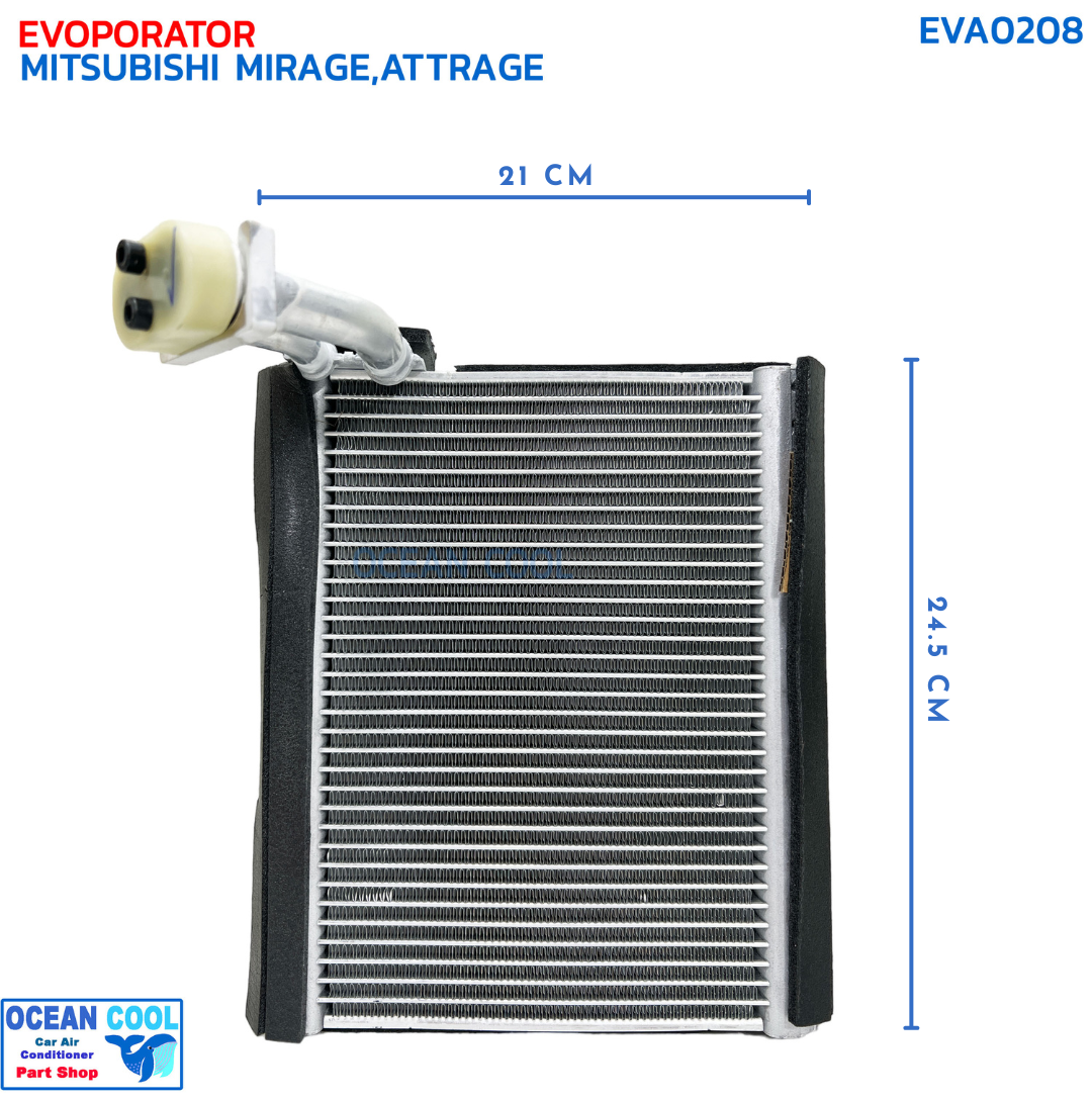 คอยล์เย็น มิตซูบิชิ มิราจ , แอททราจ 2012 EVA0208 EVAPORATOR MITSUBISHI MIRAGE , ATTRAGE '12 ตู้แอร์ แอร์รถยนต์ คอยเย็น