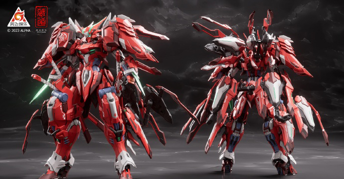 Action Figure 1/100 CD-FA-04 Red Knight Dussack