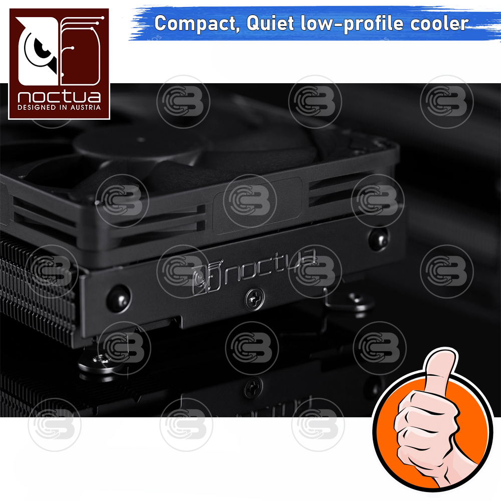 [CoolBlasterThai] Noctua NH-L9i-17xx Chromax.Black Quiet Low-porfile CPU Cooler (LGA1851/1700) ประกัน 6 ปี