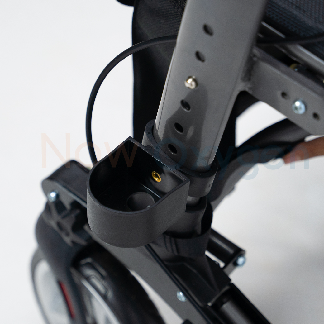 รุ่นใหม่ Moka Grey Rollator แบรนด์ Drive Medical (Debilbiss) วอล์คเกอร์ 4 ล้อ อุปกรณ์ช่วยพยุงเดิน อุปกรณ์ฝึกเดิน รับประกัน 2 ปี