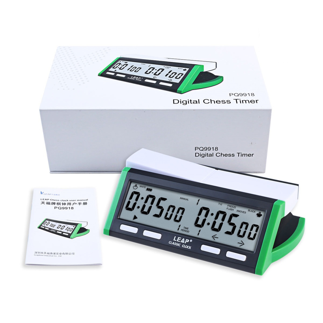 นาฬิกาจับเวลาหมากรุกแบบดิจิตอล Leap Digital Clock PQ9918 - FIDE APPROVED