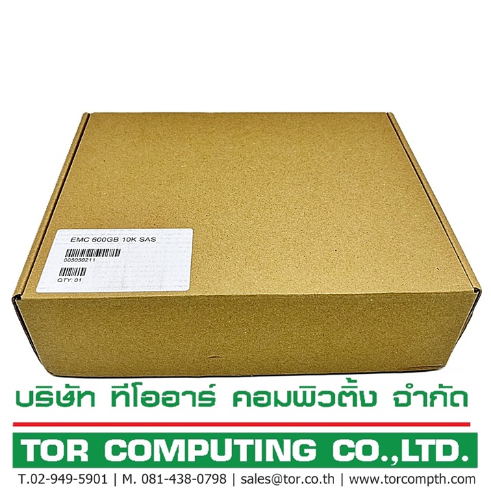 NEW EMC 005050211 [TorCompTH Thailand ขายจำหน่าย ราคา] EMC 600GB 10K 6G SAS 2.5in HDD with Tray for VNX5200/VNX5400