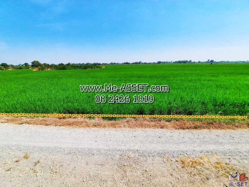 ขายที่ดินเปล่า ย่าน เลียบคลองบ่อสะแกคู้สลอด ไผ่พระ บางไทร อยุธยา : ใกล้วัดสง่างาม และวัดคู้สลอดวุฒิโสภณ : 15-00-41 ไร่