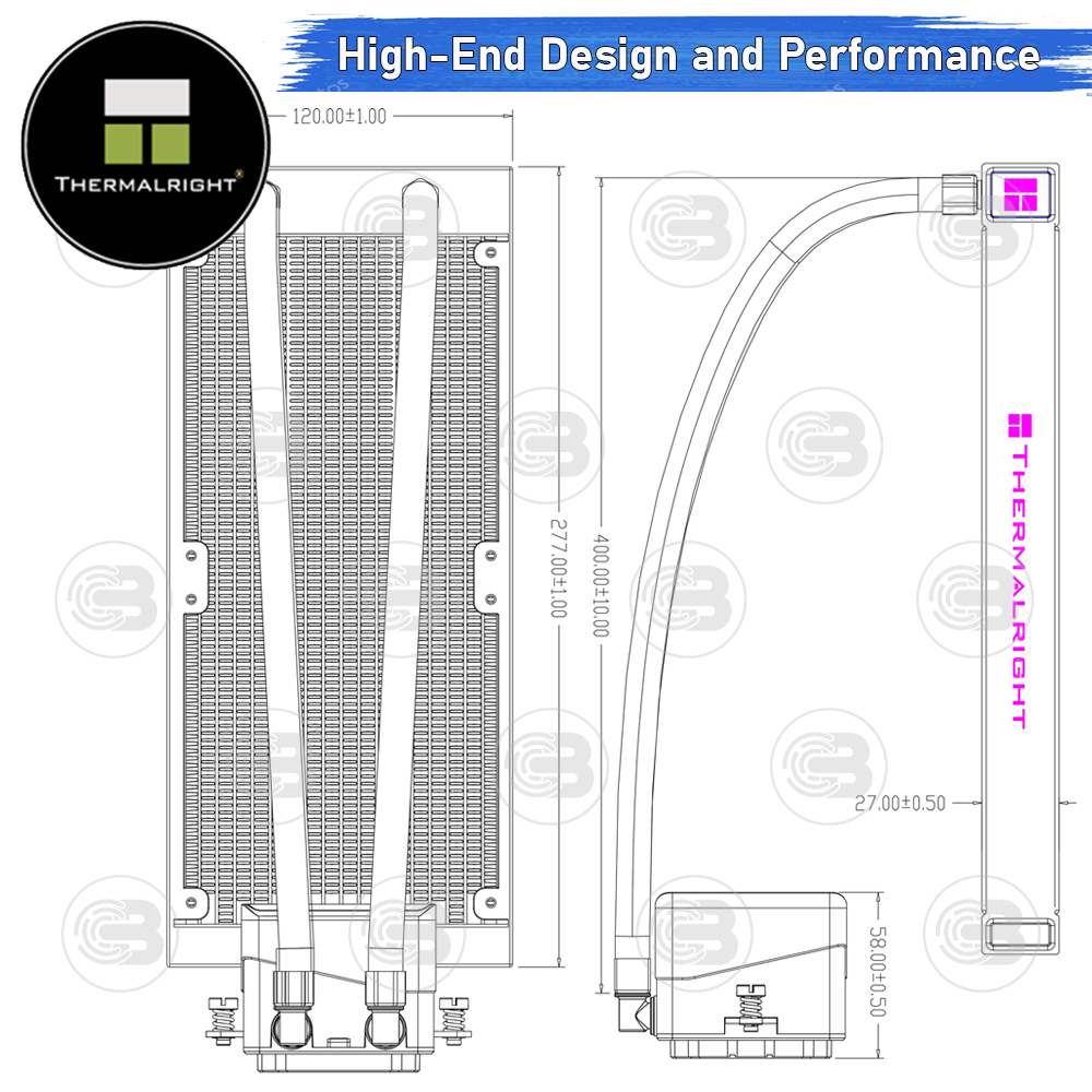 [CoolBlasterThai] Thermalright FROZEN VISION 240 BLACK ARGB AIO Liquid CPU Cooler (AM5/LGA1851 Ready) ประกัน 6 ปี