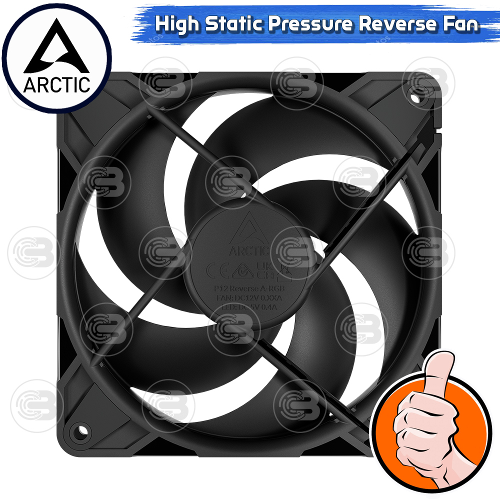 [CoolBlasterThai] ARCTIC P14 PRO REVERSE PST BLACK (140 mm.) X3 Value Pack PC Fan Case ประกัน 6 ปี