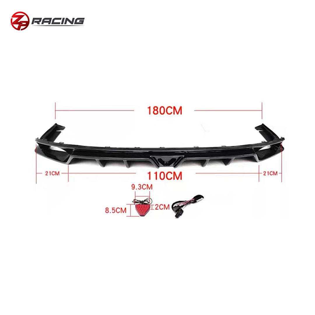 ชุดลิ้นหลัง ดิฟฟิวเซอร์ท่อคู่ Civic FE e:HEV/TURBO รุ่น FE180