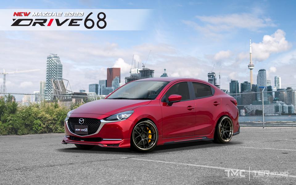 ชุดแต่ง Mazda 2 รุ่น DRIVE 68 สำหรับรุ่น 4 ประตู