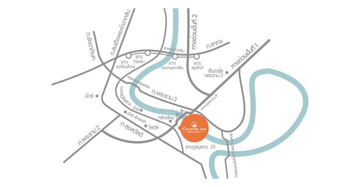 ขายและเช่า คอนโด ริมแม่น้ำ ย่าน สุขสวัสดิ์ พระประแดง ทุ่งครุ ราษฏร์บูรณะ พระราม 3 : แชปเตอร์วัน Chapter One : 29.69 ตร.เมตร