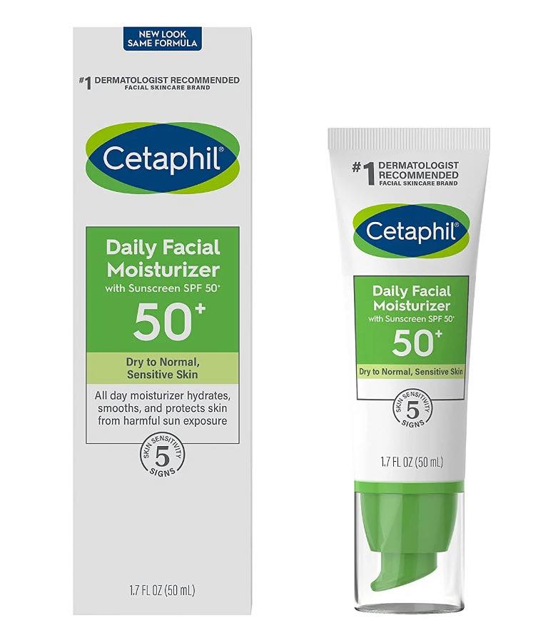 Cetaphil Daily Facial Moisturizer with SPF 50+ 50ml. ครีมกันแดด
