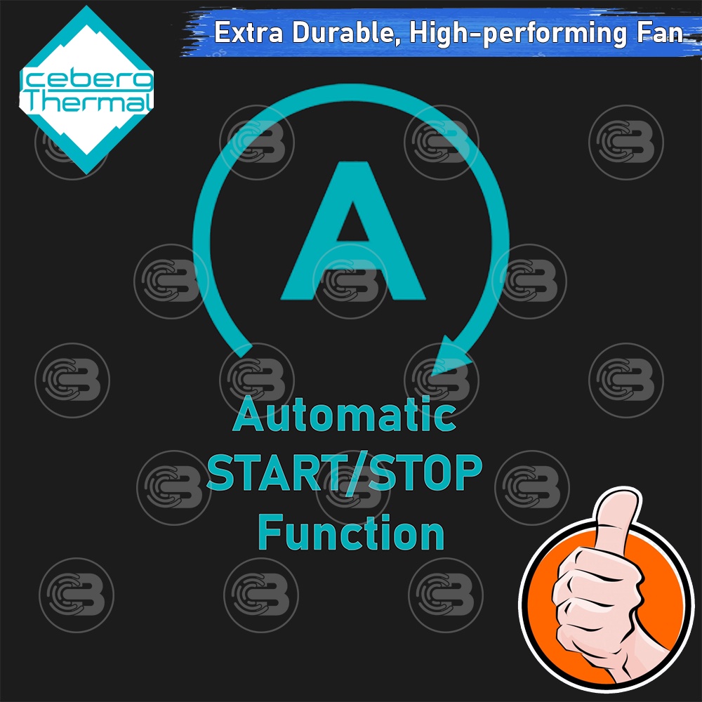 [CoolBlasterThai] Iceberg Thermal IceGALE Xtra 80 Teal Fan Case (size 80 mm.) ประกัน 6 ปี