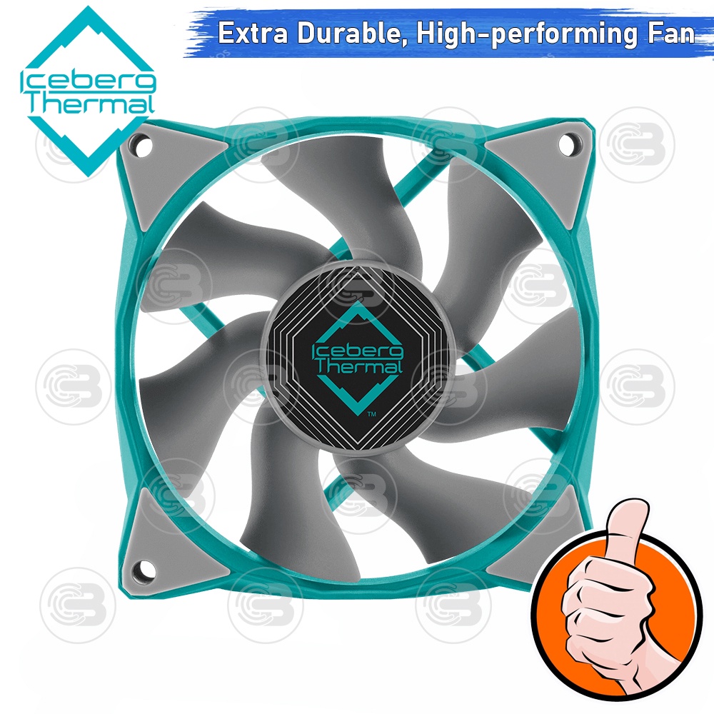 [CoolBlasterThai] Iceberg Thermal IceGALE Xtra 80 Teal Fan Case (size 80 mm.) ประกัน 6 ปี