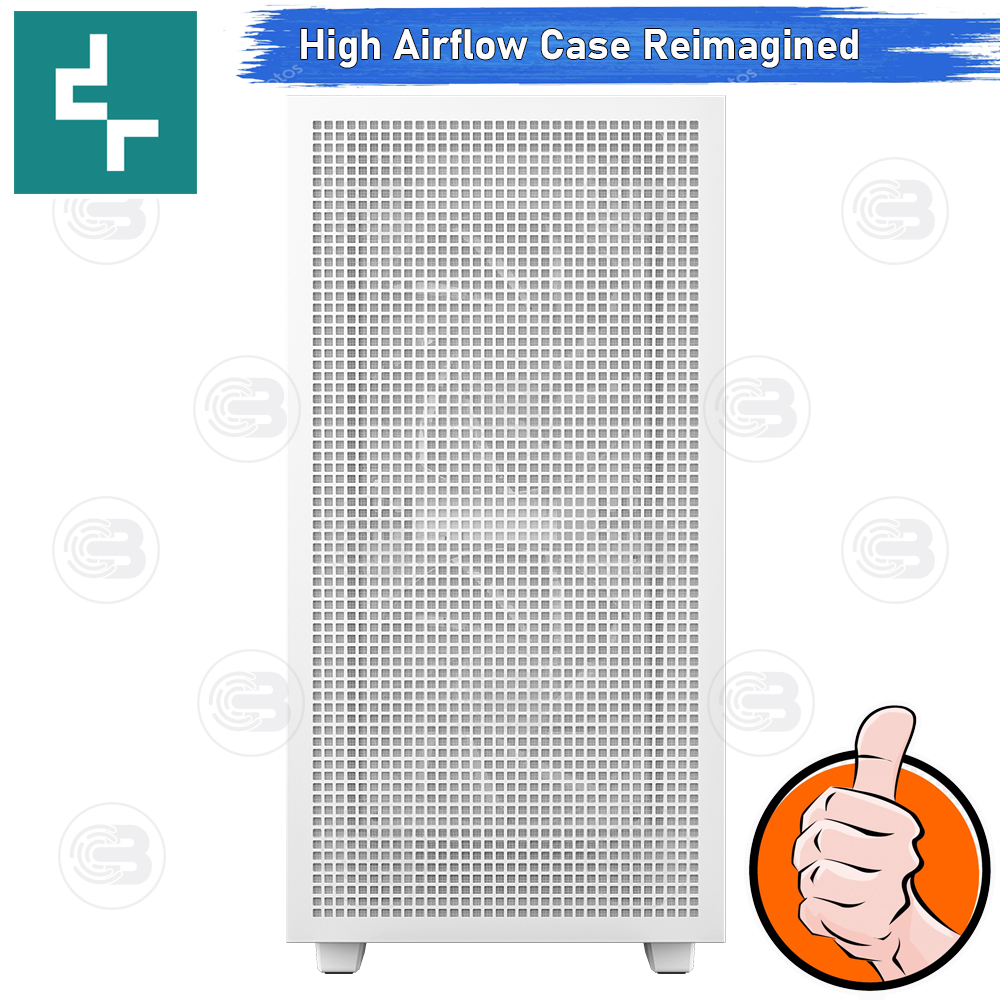 [CoolBlasterThai] DEEPCOOL CH360 WH Digital Micro-ATX High-Airflow PC Case WHITE ประกัน 1 ปี