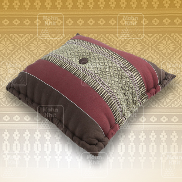 หมอนอิงเจาะกระดุมเล็ก 38x38 Cm, Thai Leaning Cushions backrest Khit, Pillow Small 38x38Cm Kapok100%