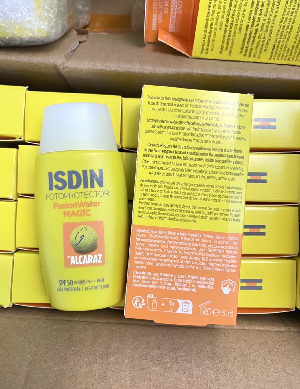 ISDIN Fotoprotector Fusion Water Magic By Alcaraz SPF50 50ml. กันแดดเนื้อแบบน้ำ