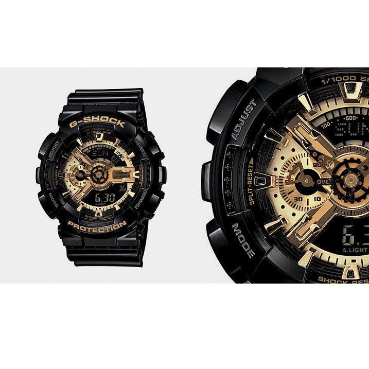 Casio G-shock Limited Edition สายเรซิ่น รุ่น GA-110GB-1ADR - Black/Gold