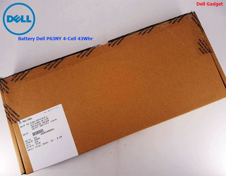 Battery Dell Latitude 13 รุ่น 7370, 4-Cell, 43Wh, แบตเตอรี่ Dell P63NY ของแท้รับประกันศูนย์ Dell Thailand On-site Service