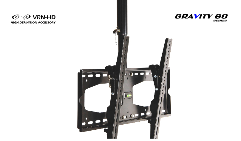 GRAVITY 60 Universal TV Ceiling + Wall Mount ขาแขวนทีวี LCD,LED,PLASMA TV 37-75 นิ้ว ติดเพดาน แบบหมุนรอบ 360° Max VESA 720x480(mm), Weight Capacity 60 Kg.